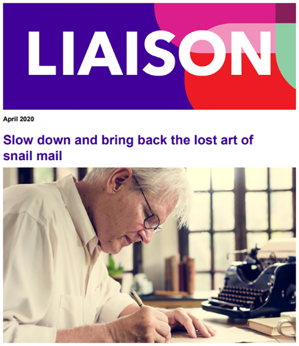 Slow down and bring back the lost art of snail mail
