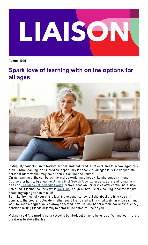 Spark love of learning with online options for all ages