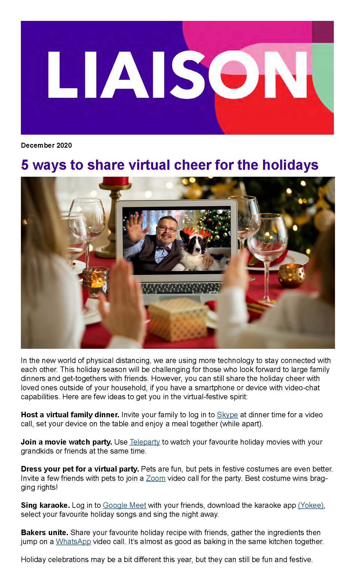 5 ways to share virtual cheer for the holidays