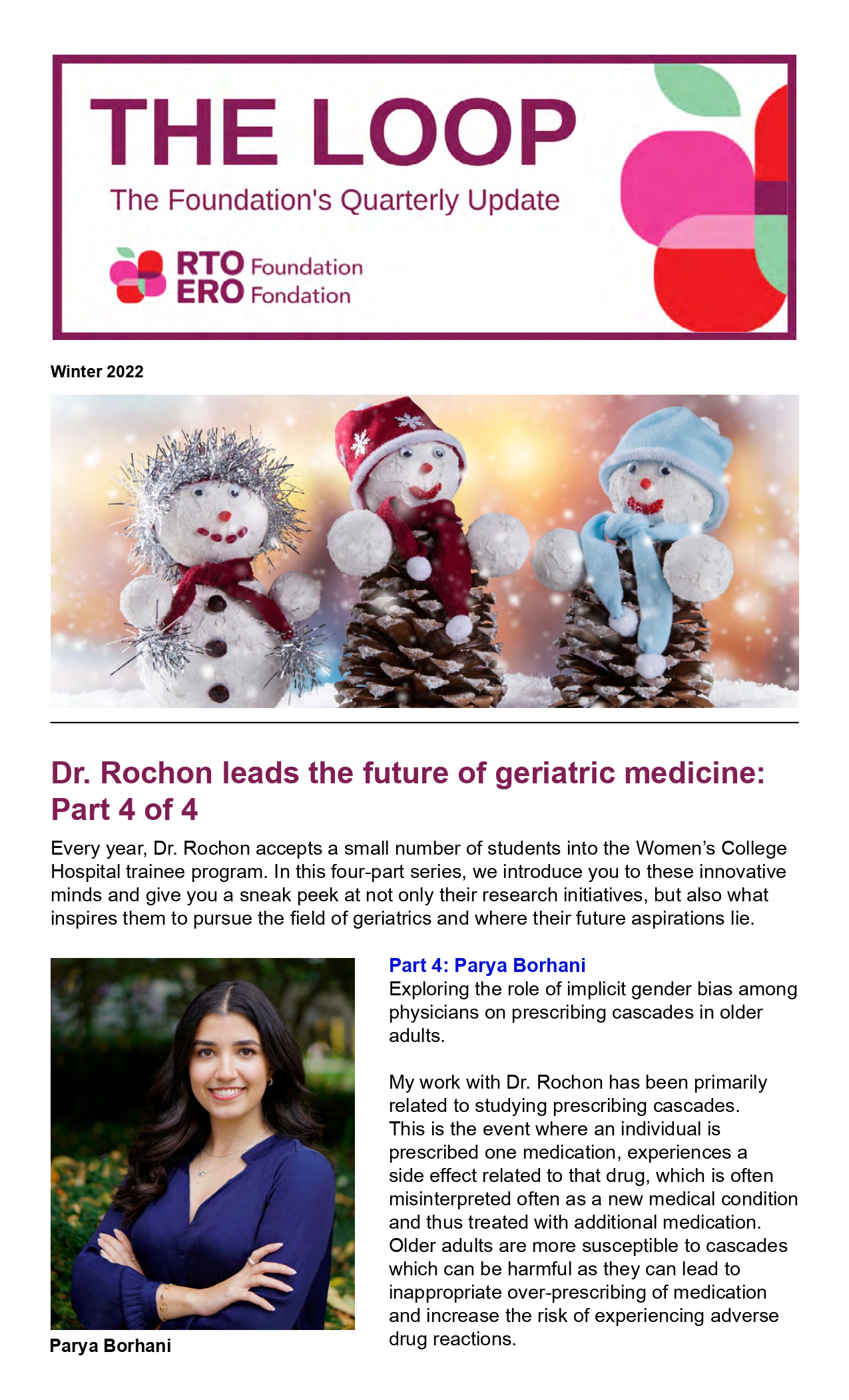 Dr. Rochon leads the future of geriatric medicine: Part 4 of 4
